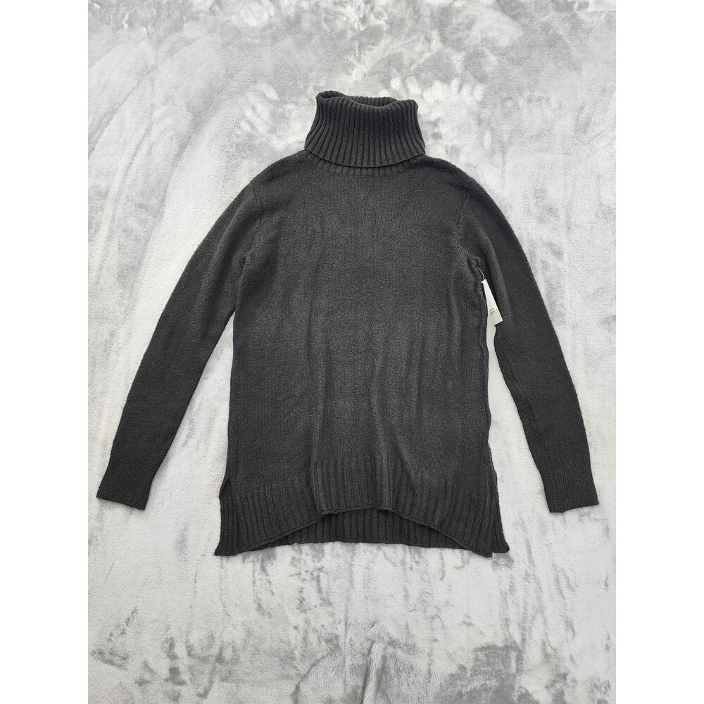 NEW BP Soft Stretch Longline Turtleneck Sweater Size S Black Loose‎ Fit Casual